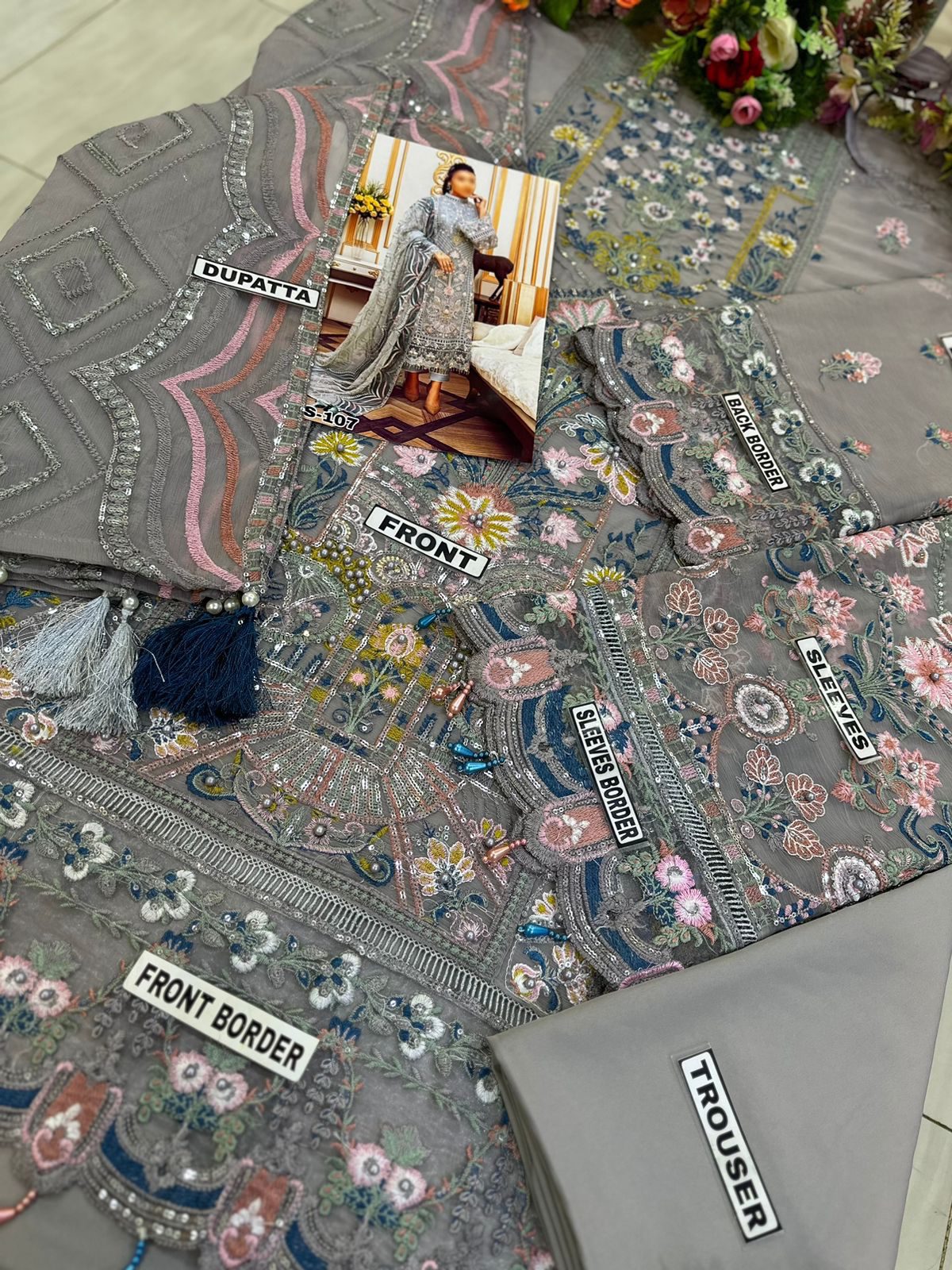 AdansLibas Luxury Chiffon Partywear Dress | SC-107