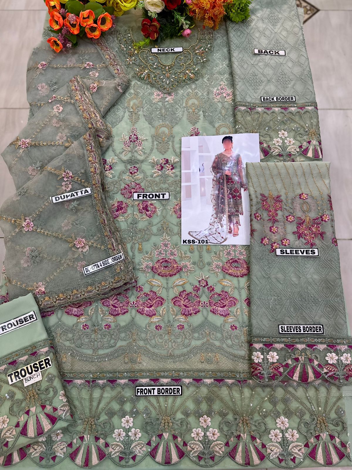 Rimsha Chiffon/Net Partywear Dress SC-101