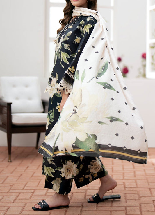 Baroque Print Lawn Formal Wear Dress | SC-257