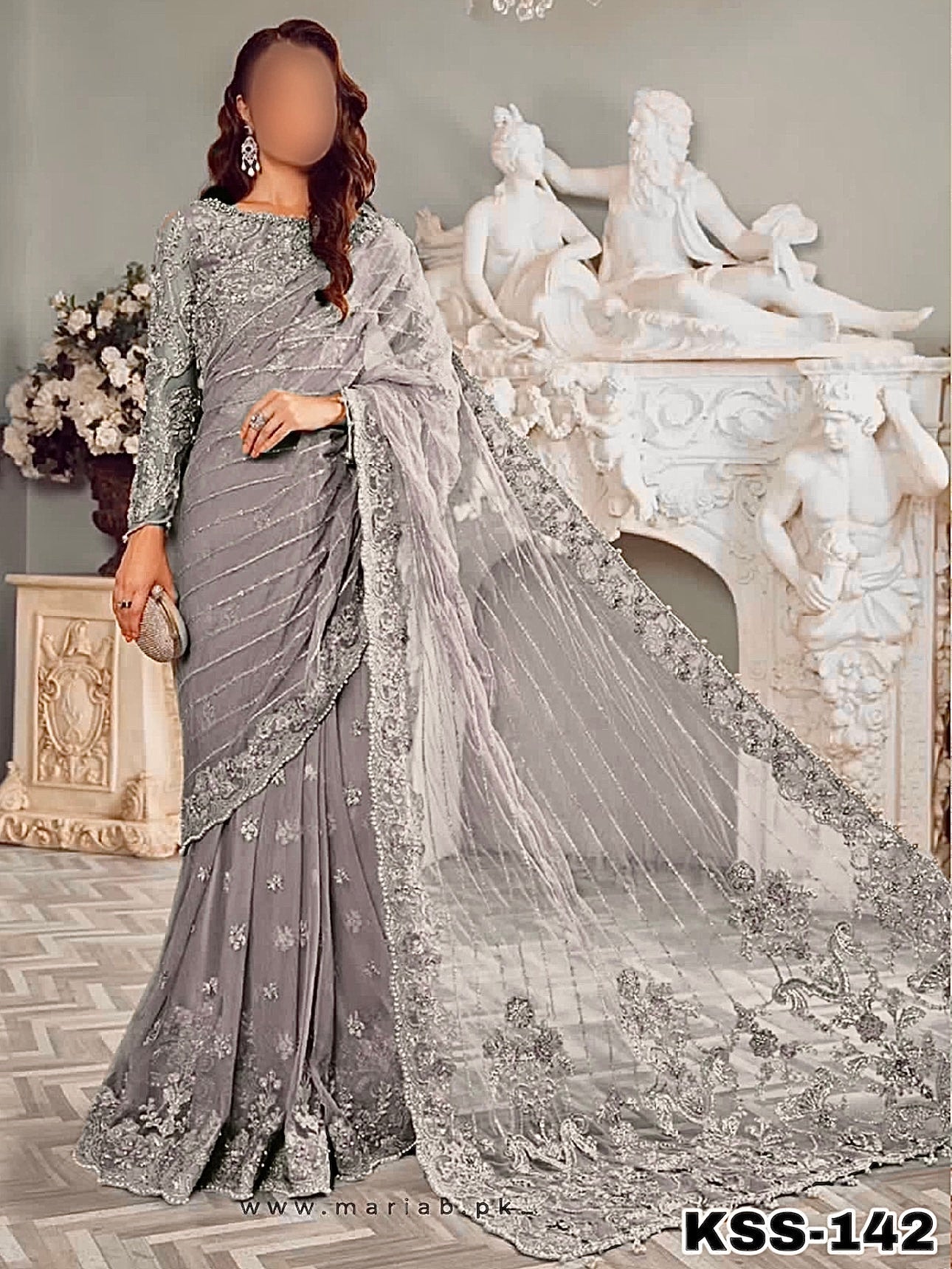 MariaB Couture Luxury Net Saree | SC-142