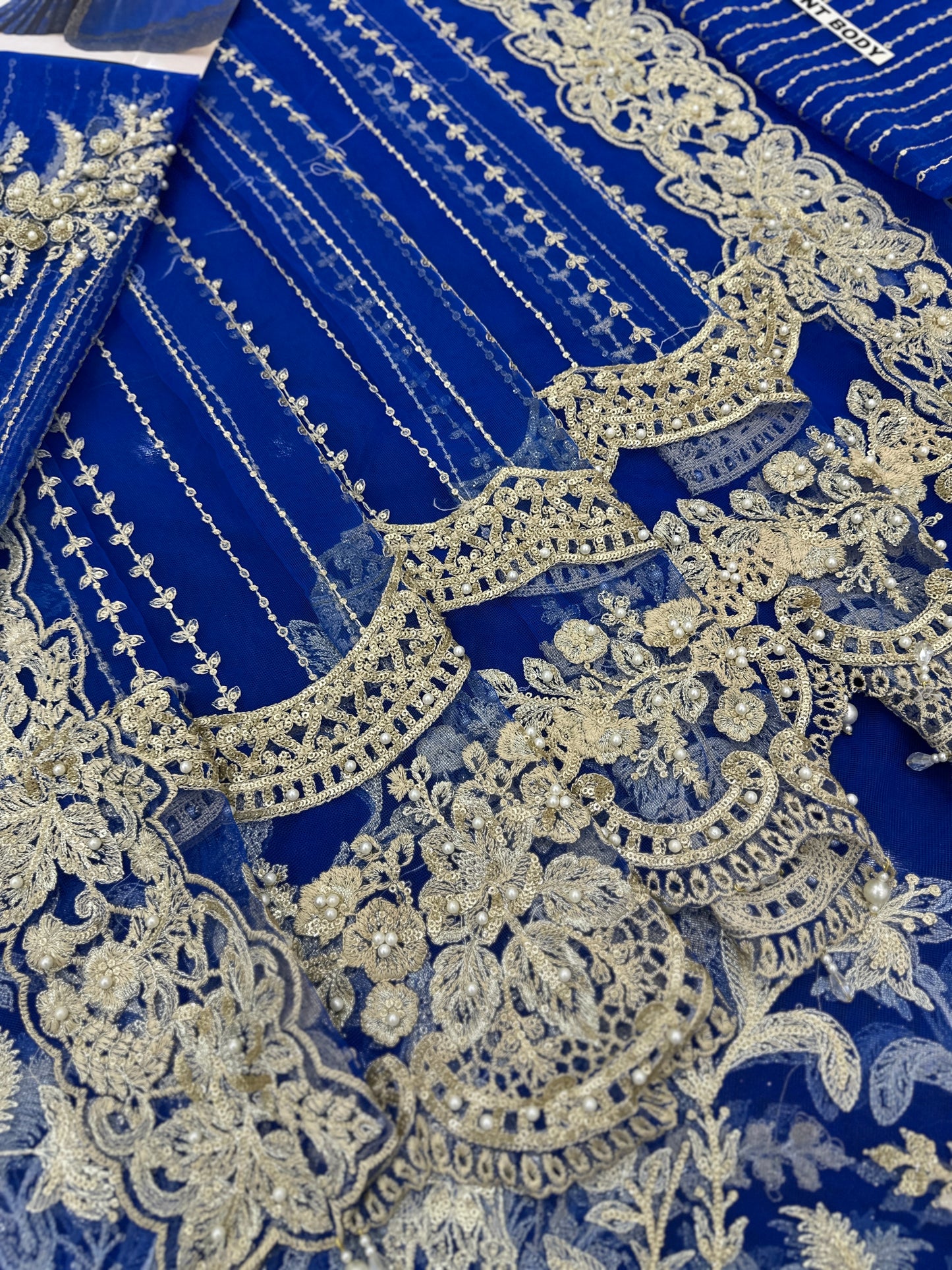 MariaB Luxury Net Embroidered Saree |5309