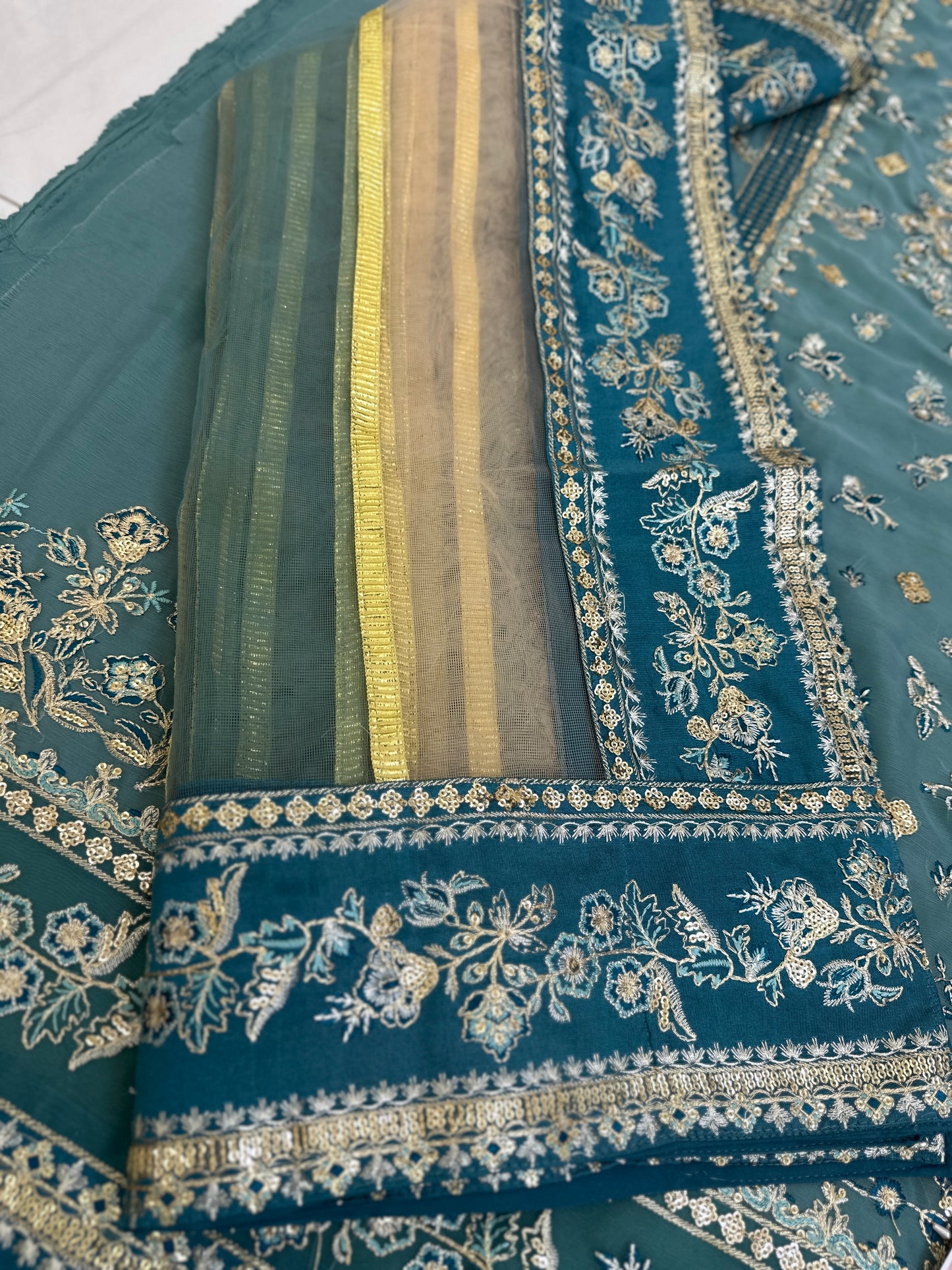 Charizma Chiffon Luxury PartyWear Dress | 5313