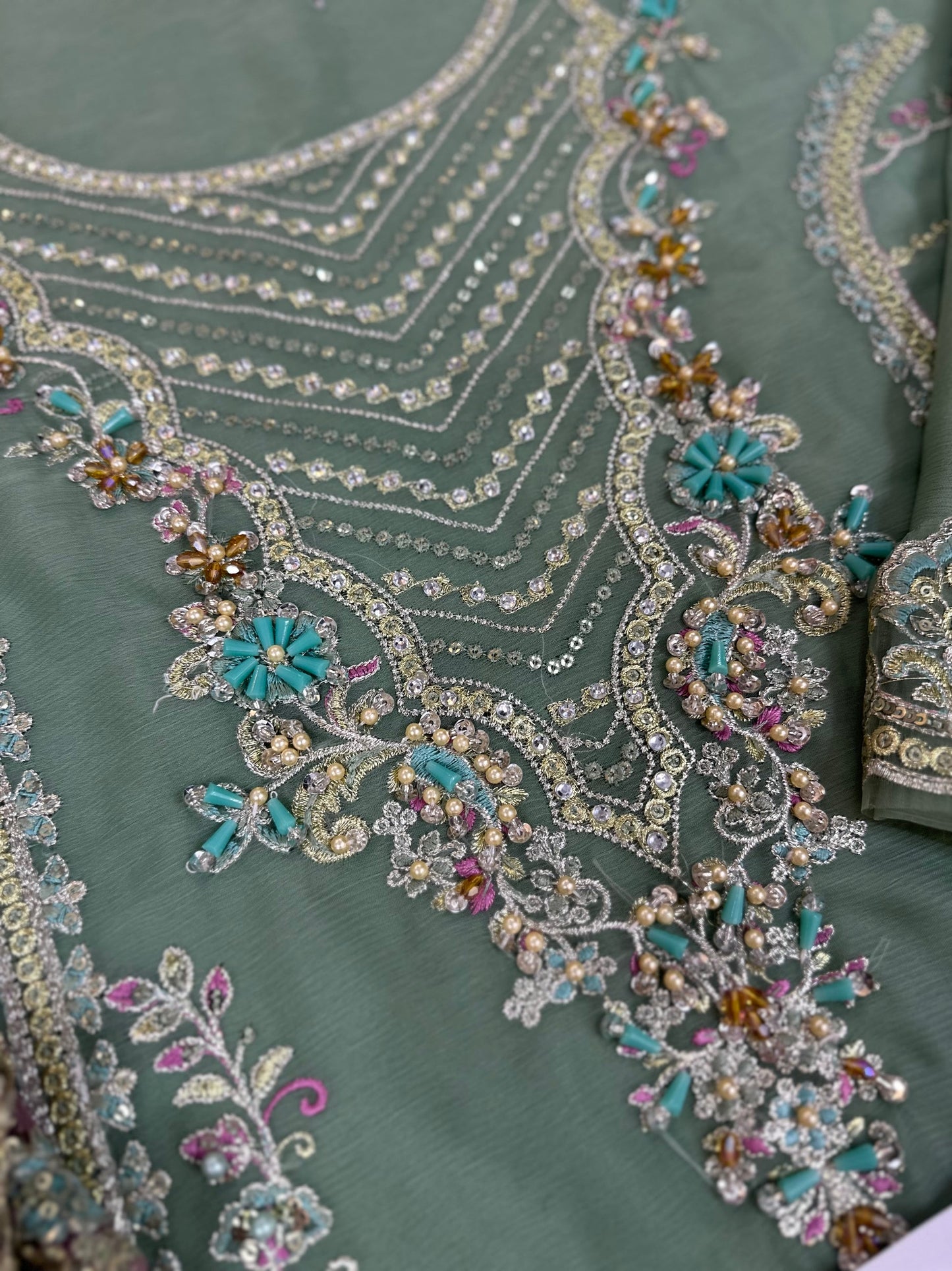 Imrozia Chiffon Partywear Dress |5312