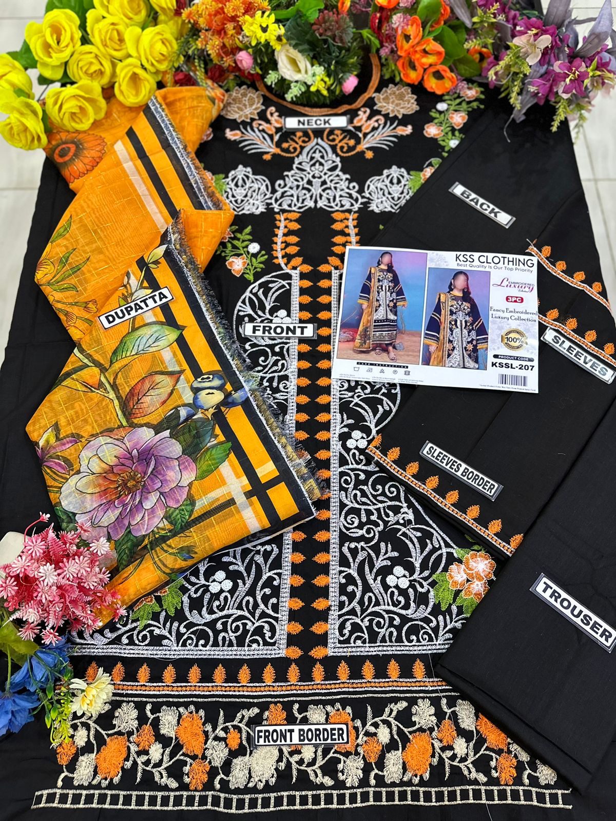 Clothing Lawn Luxury Party Wear Dress | SC-207