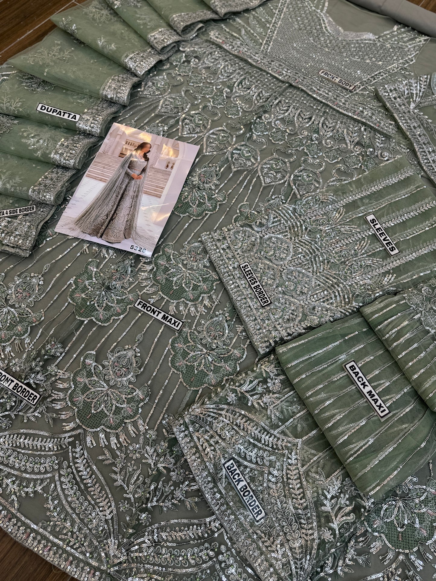 Erum Khan Net Bridal Maxi |5326