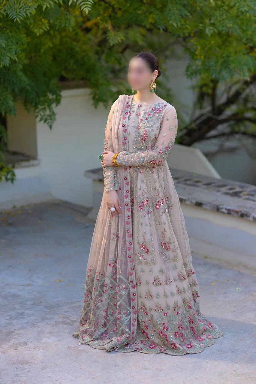 Indain Net Party Wear Maxi By Khansa Arts | SC-175