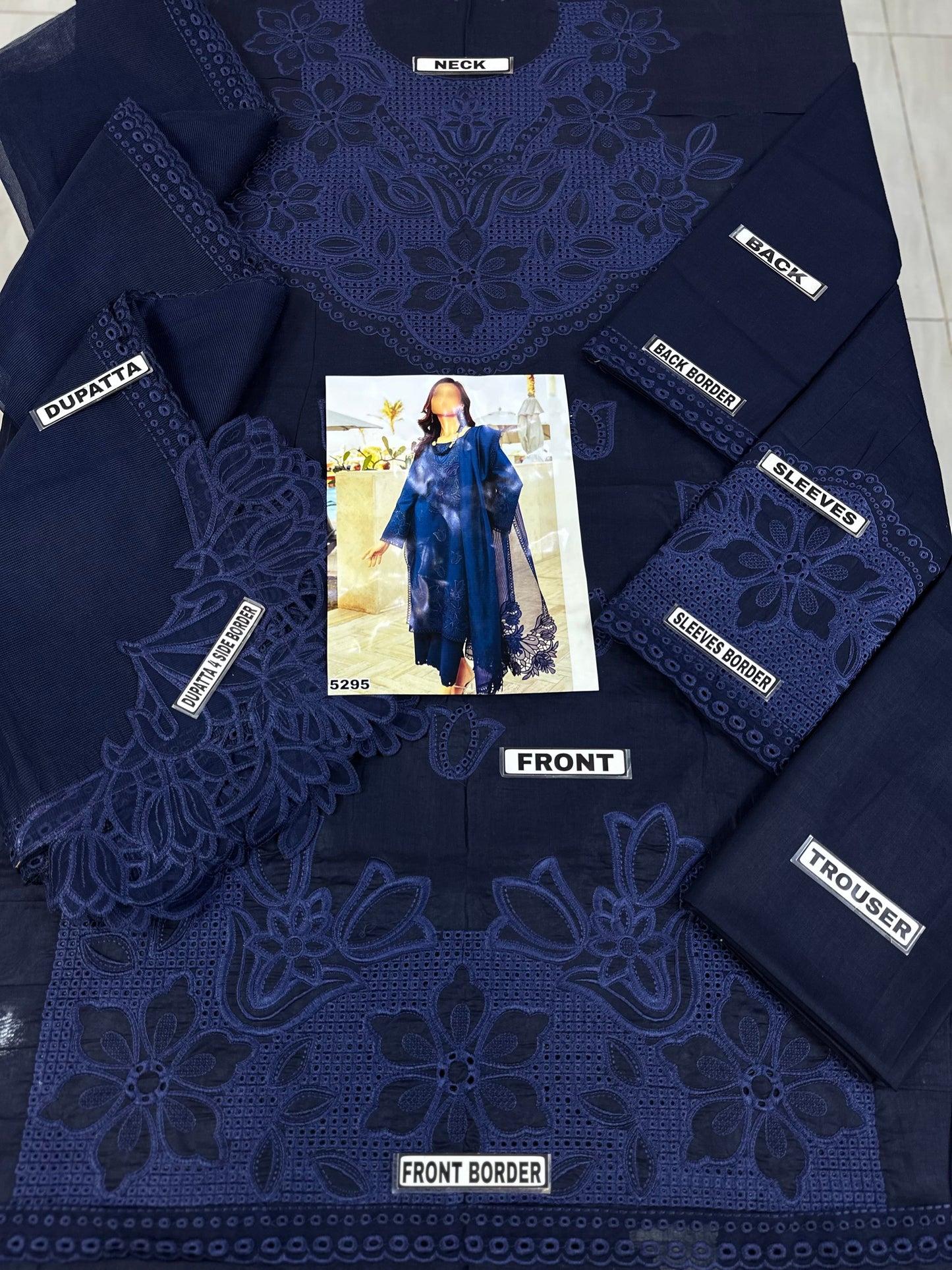 Rang Rasia Luxury Lawn ChickenKari Party Wear Dress |SC-5295