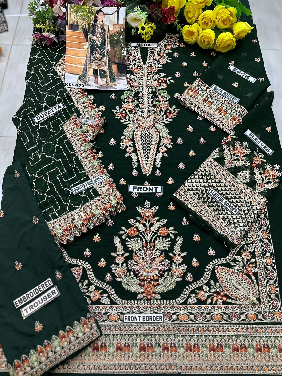 Imrozia Luxury Chiffon PartyWear Dress | SC-170