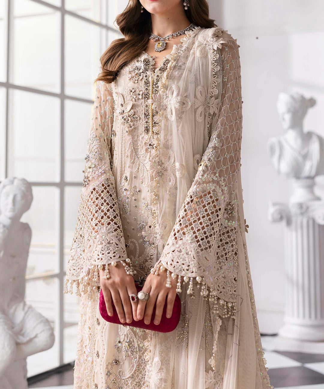 Maria B Luxury Chiffon Party Wear Dress | SC-5290