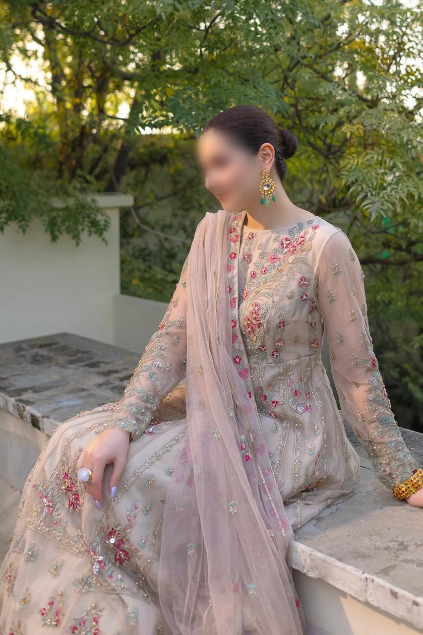 Indain Net Party Wear Maxi By Khansa Arts | SC-175