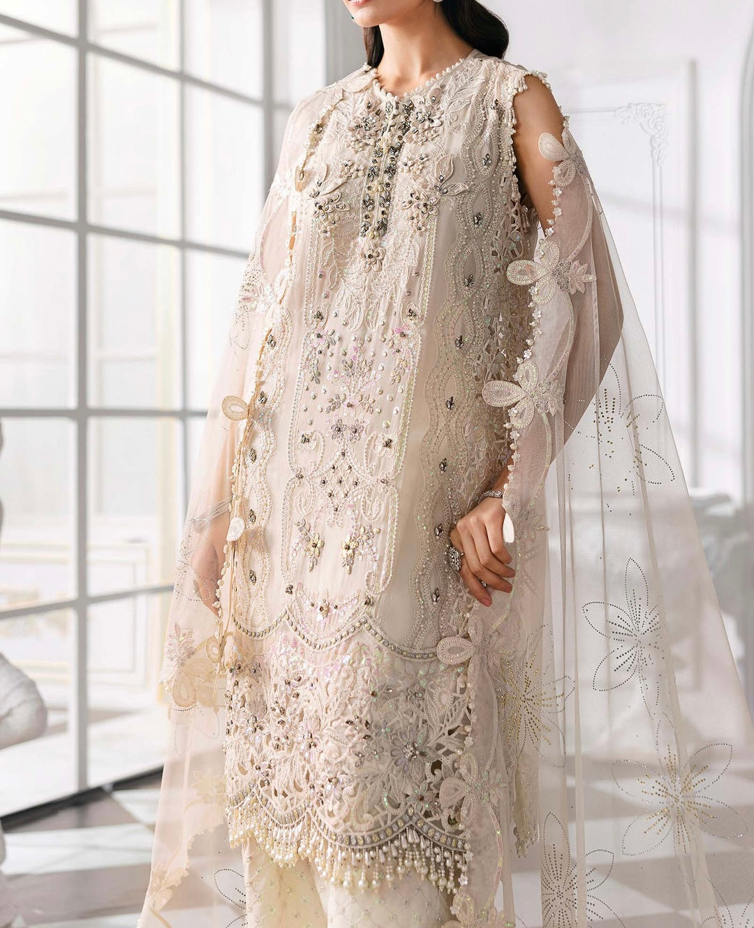 Maria B Luxury Chiffon Party Wear Dress | SC-5290