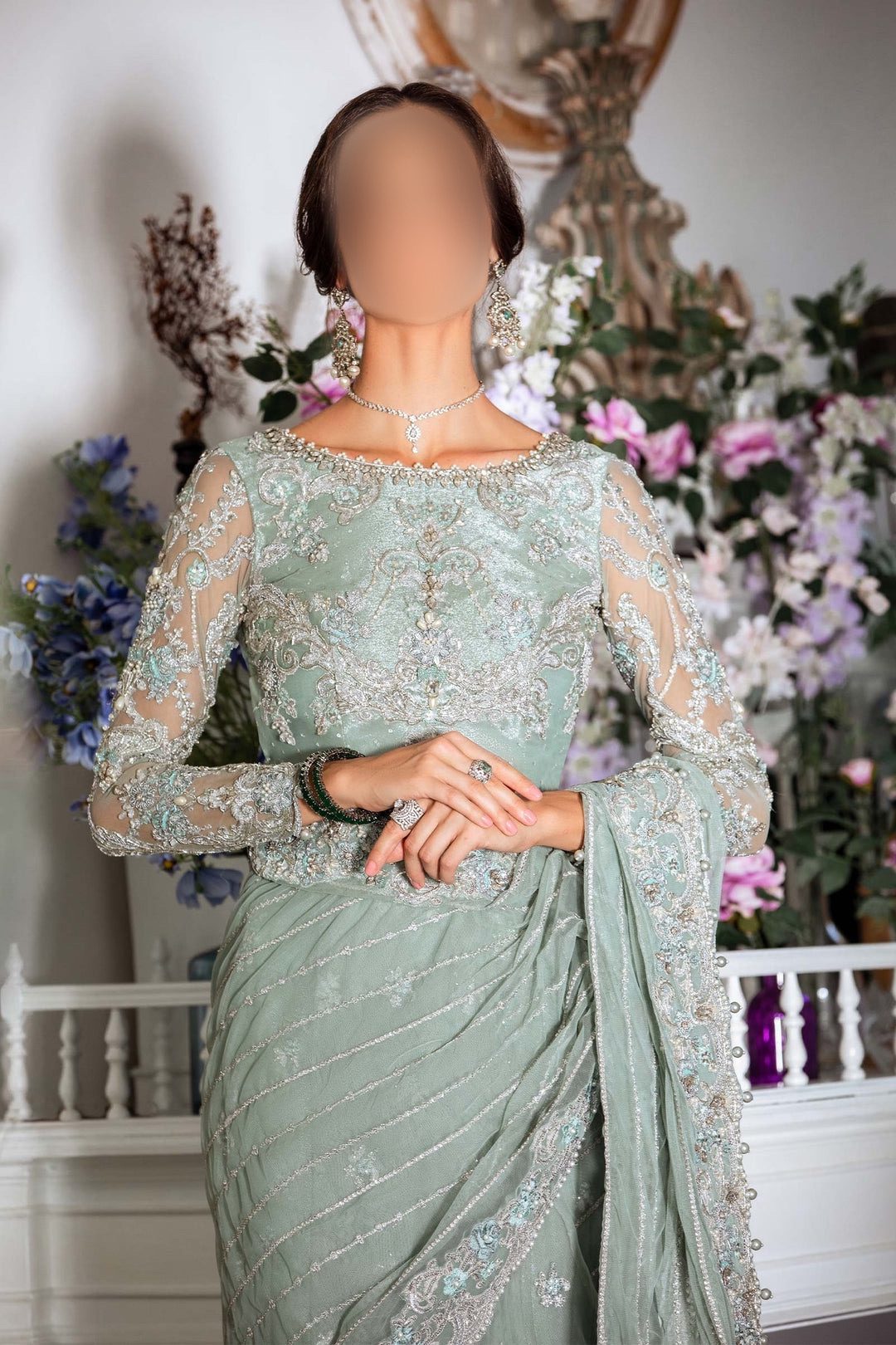 MariaB Couture Luxury Net Saree | SC-142