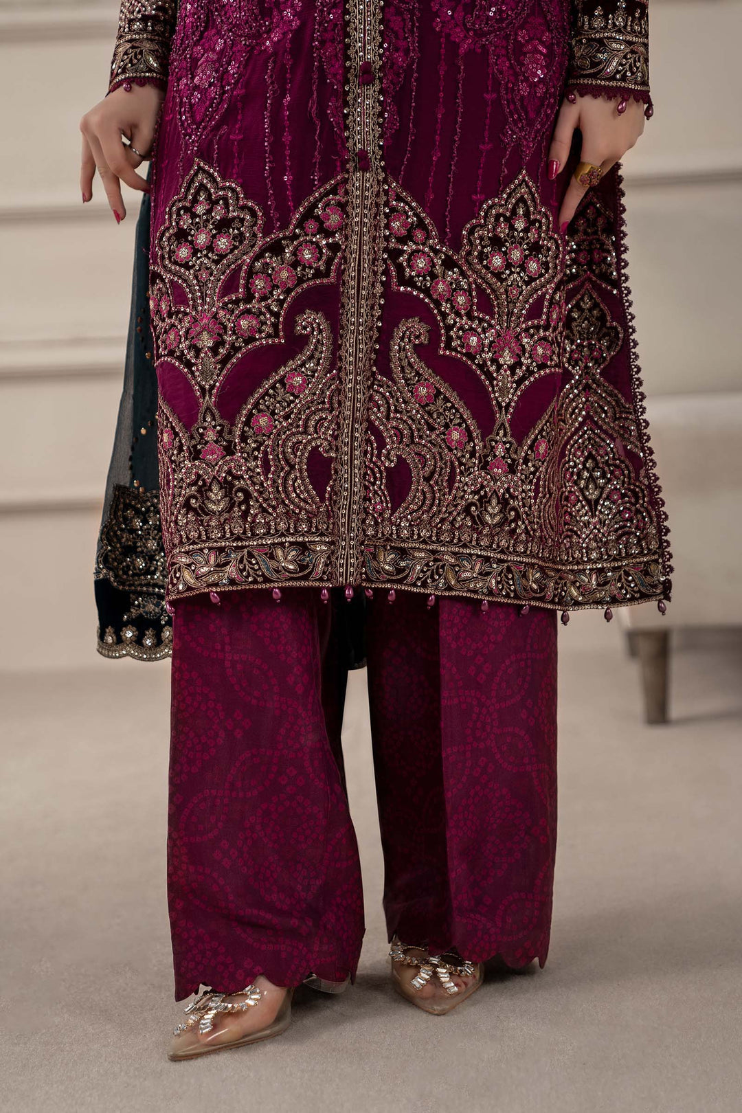 Maria B Chiffon PartyWear Dress |5321