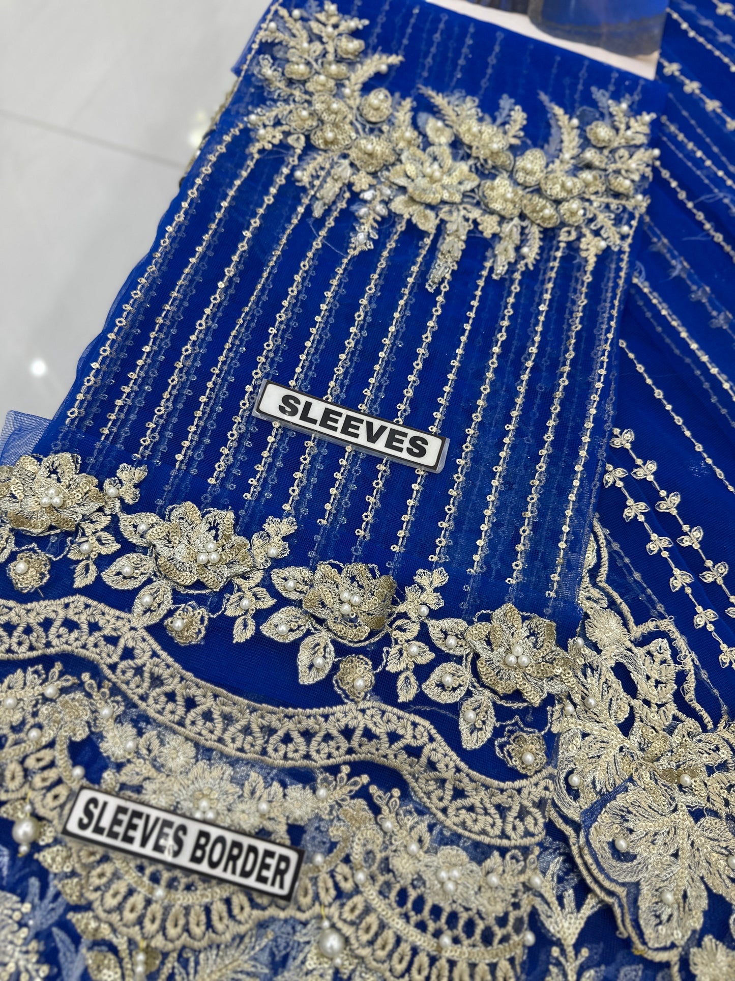 MariaB Luxury Net Embroidered Saree |5309