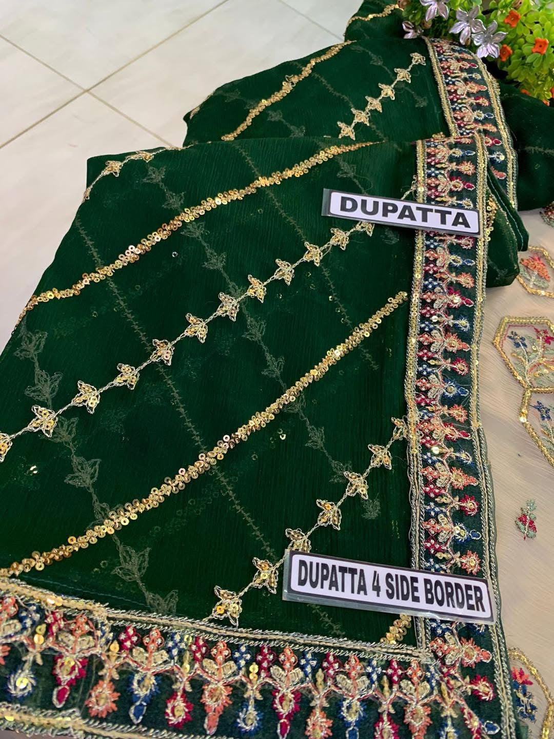 Baroque Chiffon PartyWear Dress Suroshi SC-60