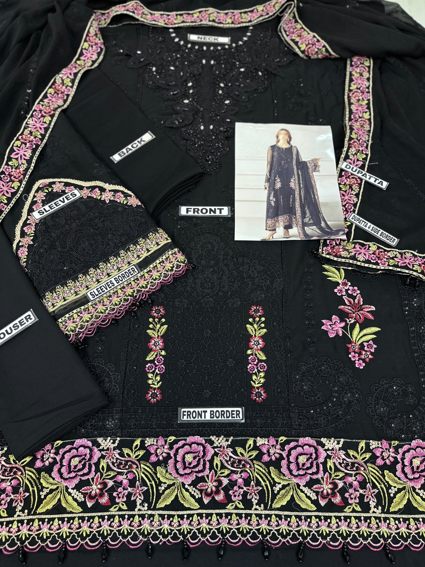 Maria B Chiffon PartyWear Dress |5322