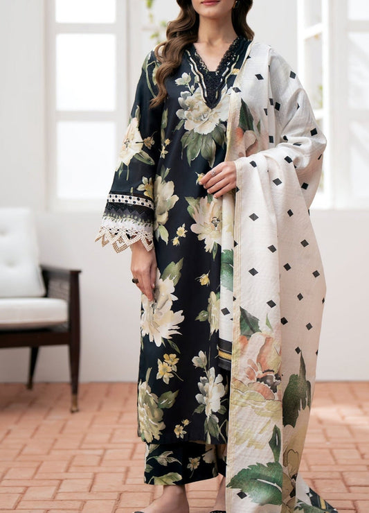 Baroque Print Lawn Formal Wear Dress | SC-257