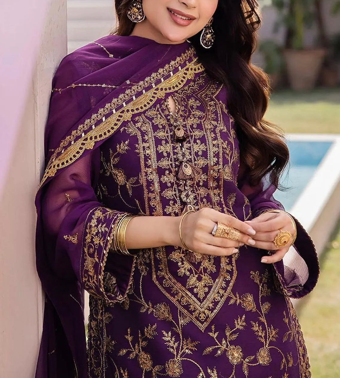 Asim Jofa Luxury Chiffon Collection 3 Piece Unstitched |5344