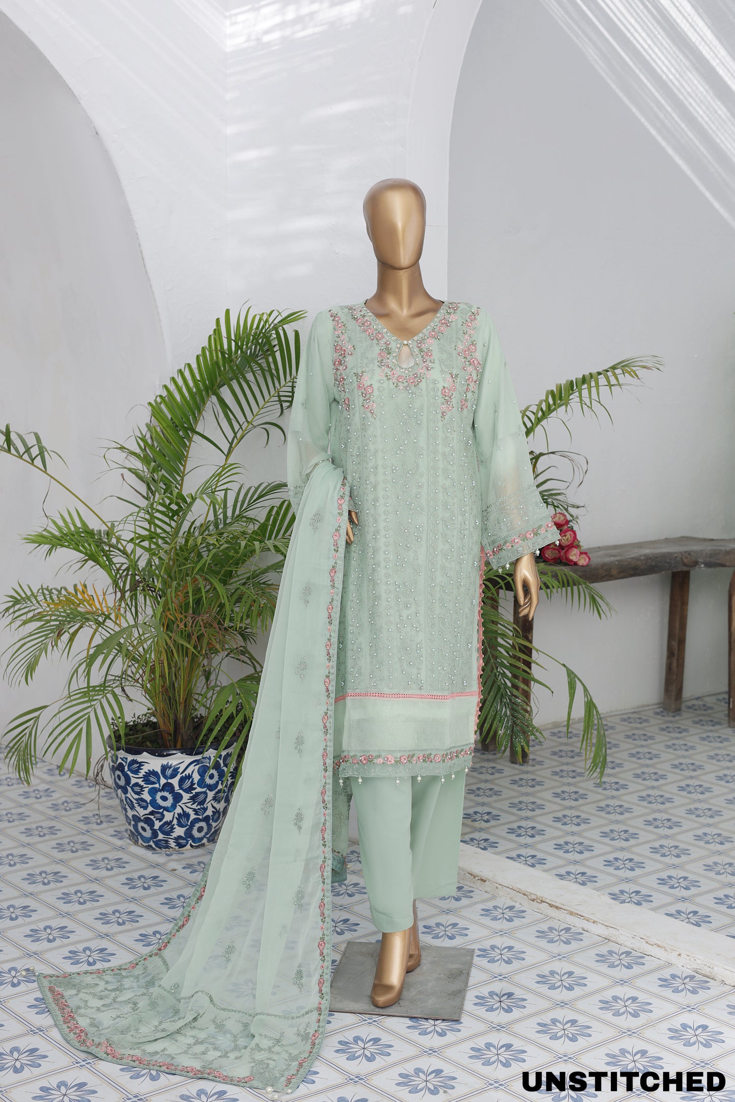 Husn-E-Suroshi Chiffon Collection 2025 | SR-07 (MOHABBAT)