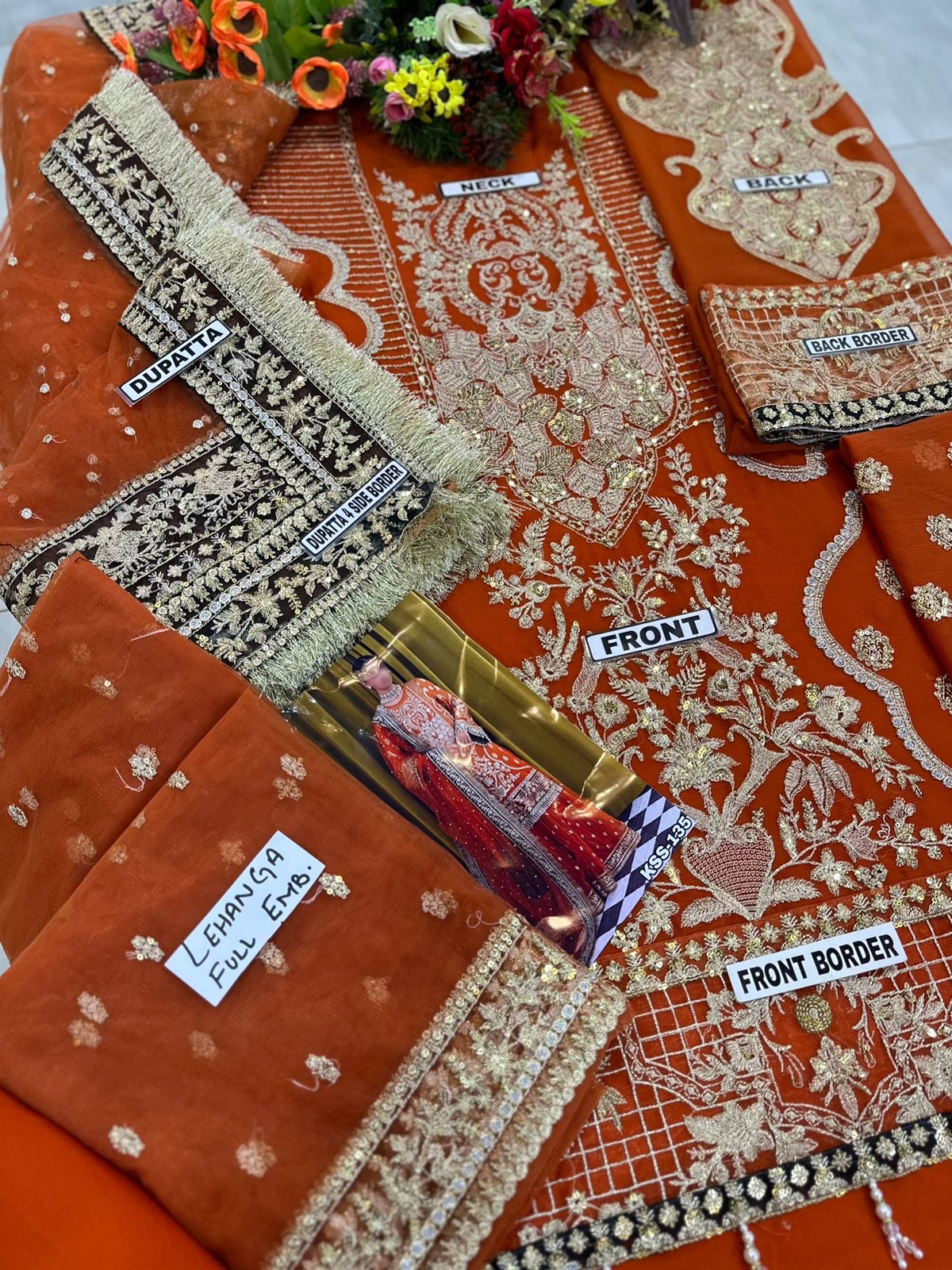 Imrozia Chiffon Luxury Bridalwear Dress | SC-135