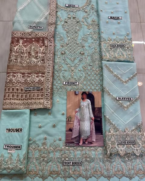 Jofa Luxury Chiffon Party Wear Dress With Organz Dupatta |SC-196