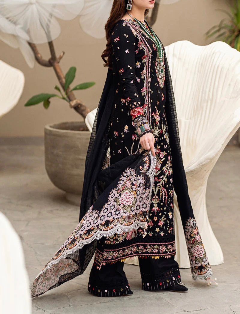 Qalamkar Hannah Luxury Lawn PartyWear Dress |SC-5291