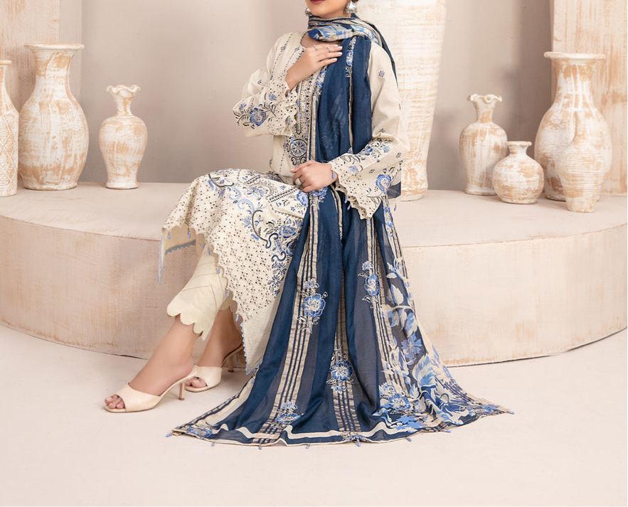 Clothing Lawn Luxury Party Wear Dress | SC-239 ( Unstitched )