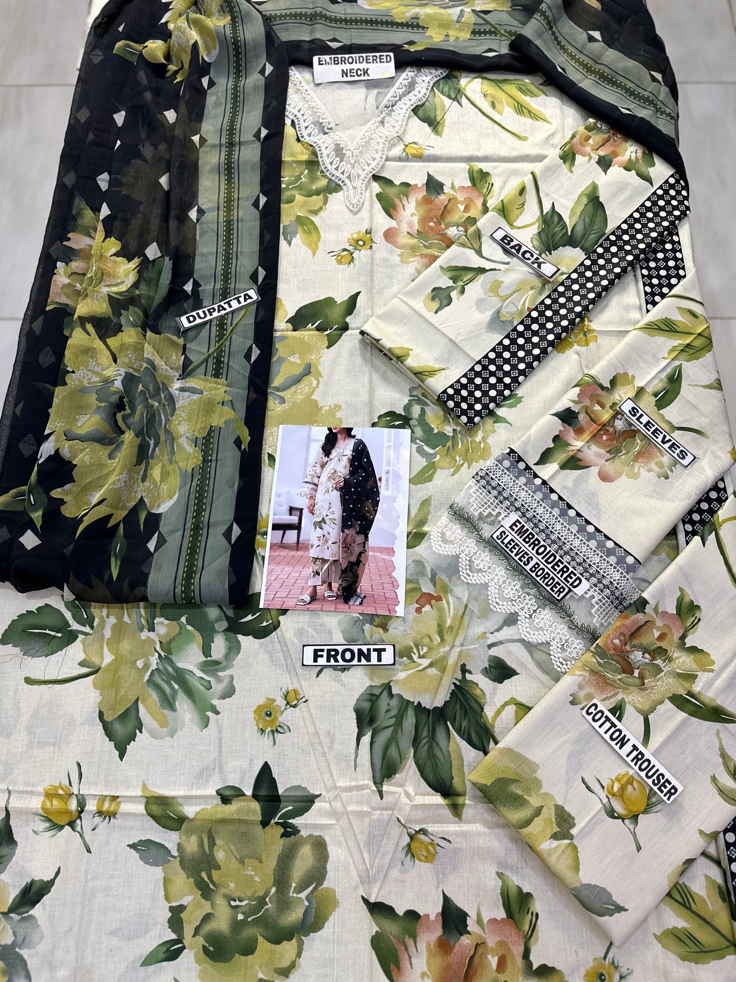 Baroque Print Lawn Formal Wear Dress | SC-252