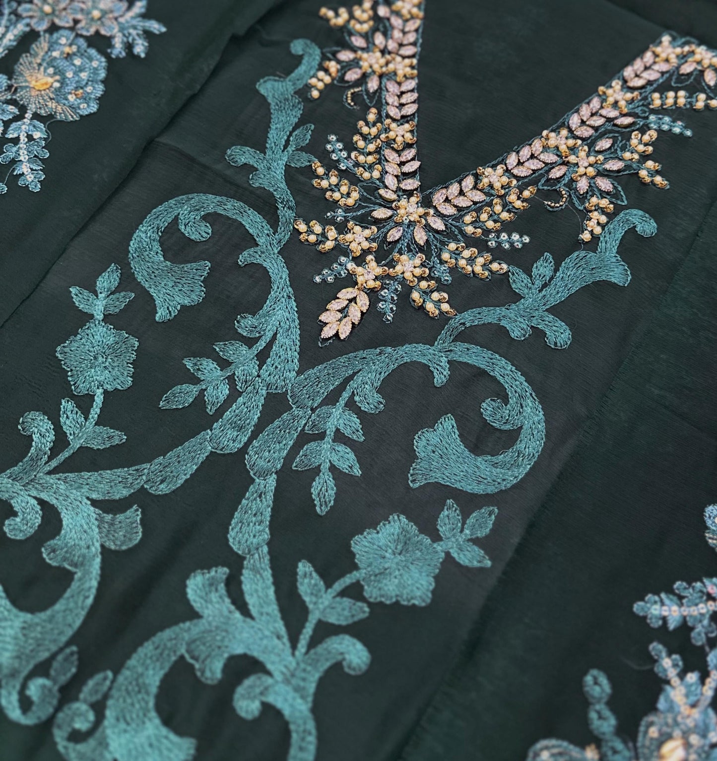 Maria B Luxury Chiffon Party Wear Dress | SC-5289