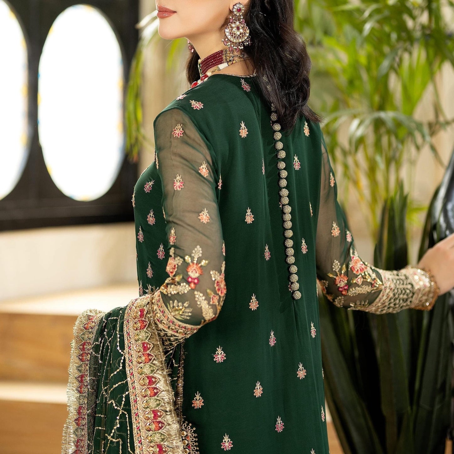 Imrozia Luxury Chiffon PartyWear Dress | SC-170