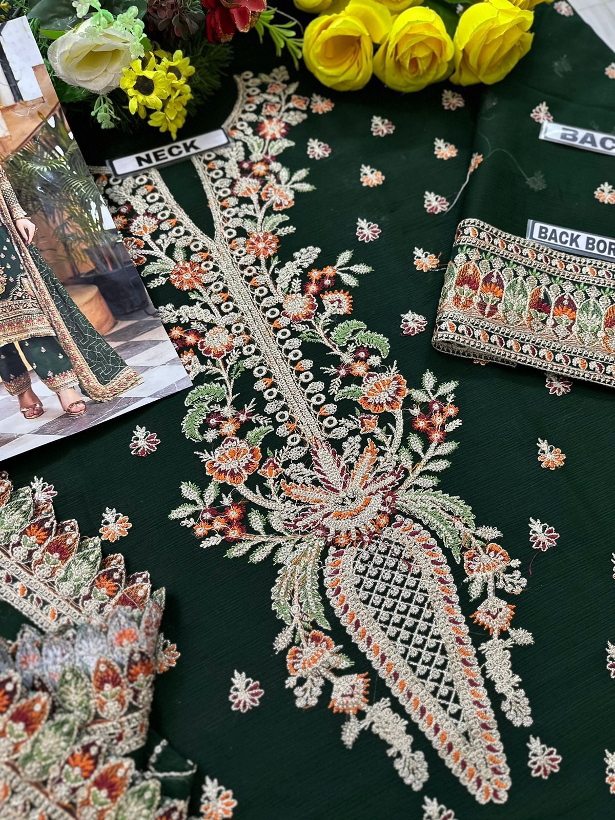 Imrozia Luxury Chiffon PartyWear Dress | SC-170