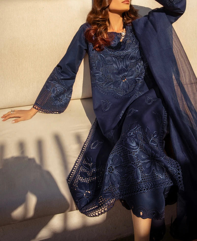 Rang Rasia Luxury Lawn ChickenKari Party Wear Dress |SC-5295