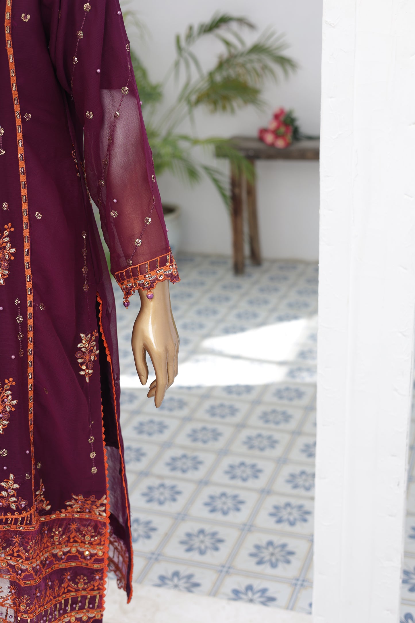 Husn-E-Suroshi Chiffon Collection 2025 | SR-03 (RANGEEN)