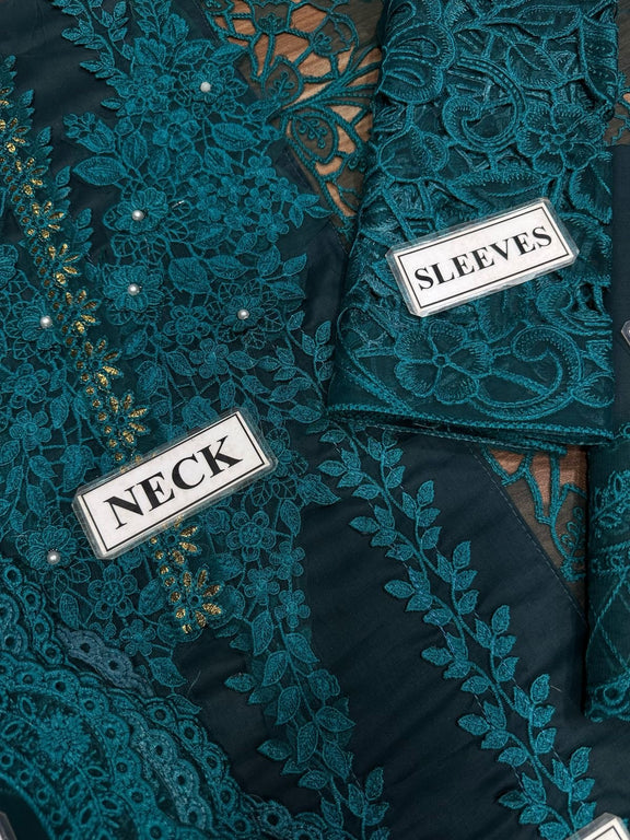 Marib B lawn Chicken Kari PartyWear Dress | SC-5303