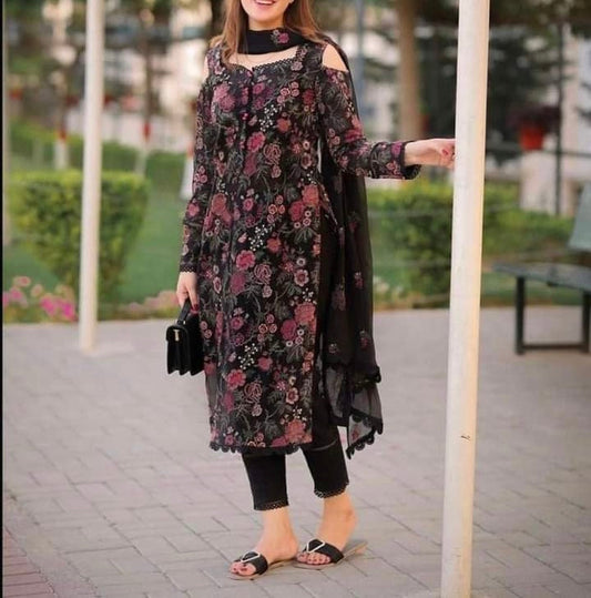 Bareeze Lawn PartyWear Dress | SC-5125