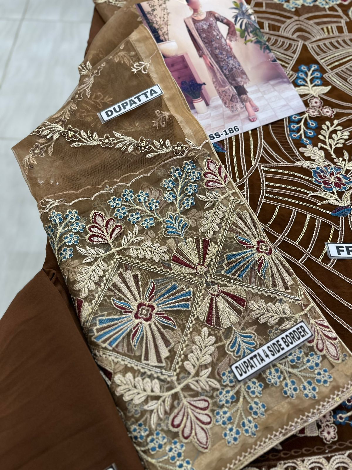 Ramsha Chiffon With Dupatta Party Wear Dress | SC-193