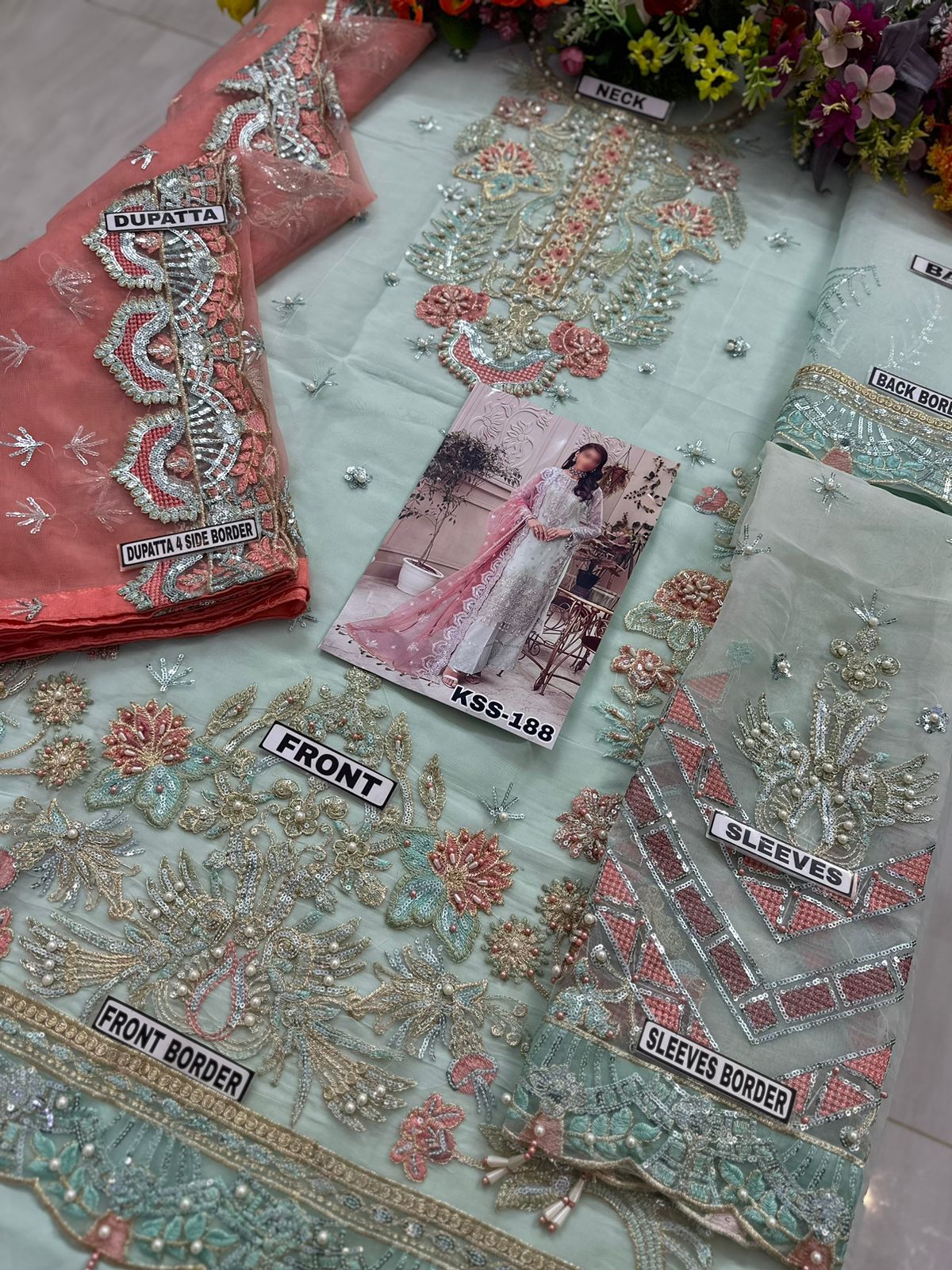 Muhq Luxury Organza Party Wear Dress | SC-188