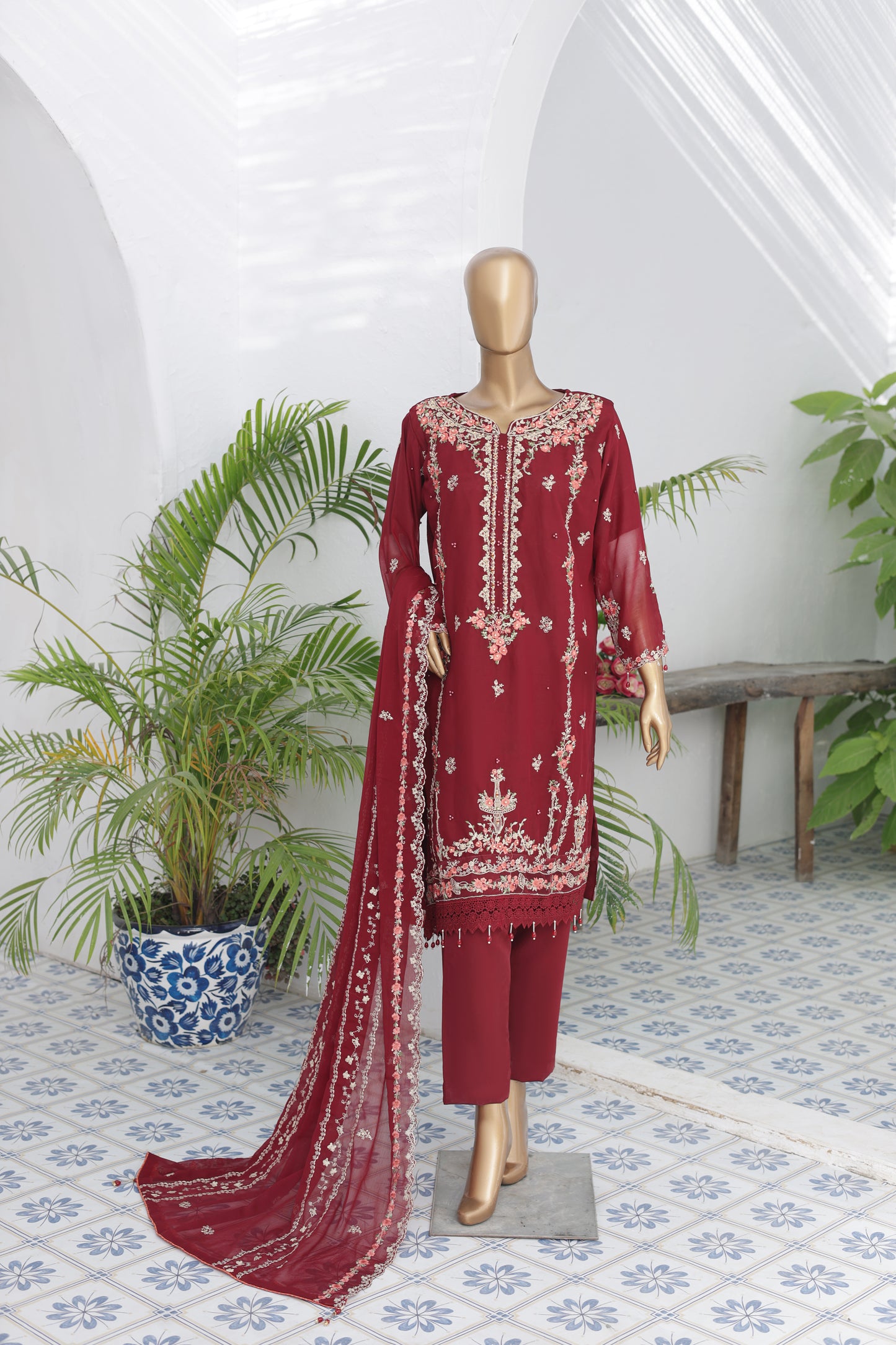 Husn-E-Suroshi Chiffon Collection 2025 | SR-06 (DILKASH)