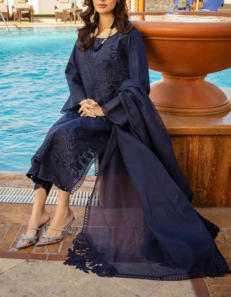 Rang Rasia Luxury Lawn ChickenKari Party Wear Dress |SC-5295