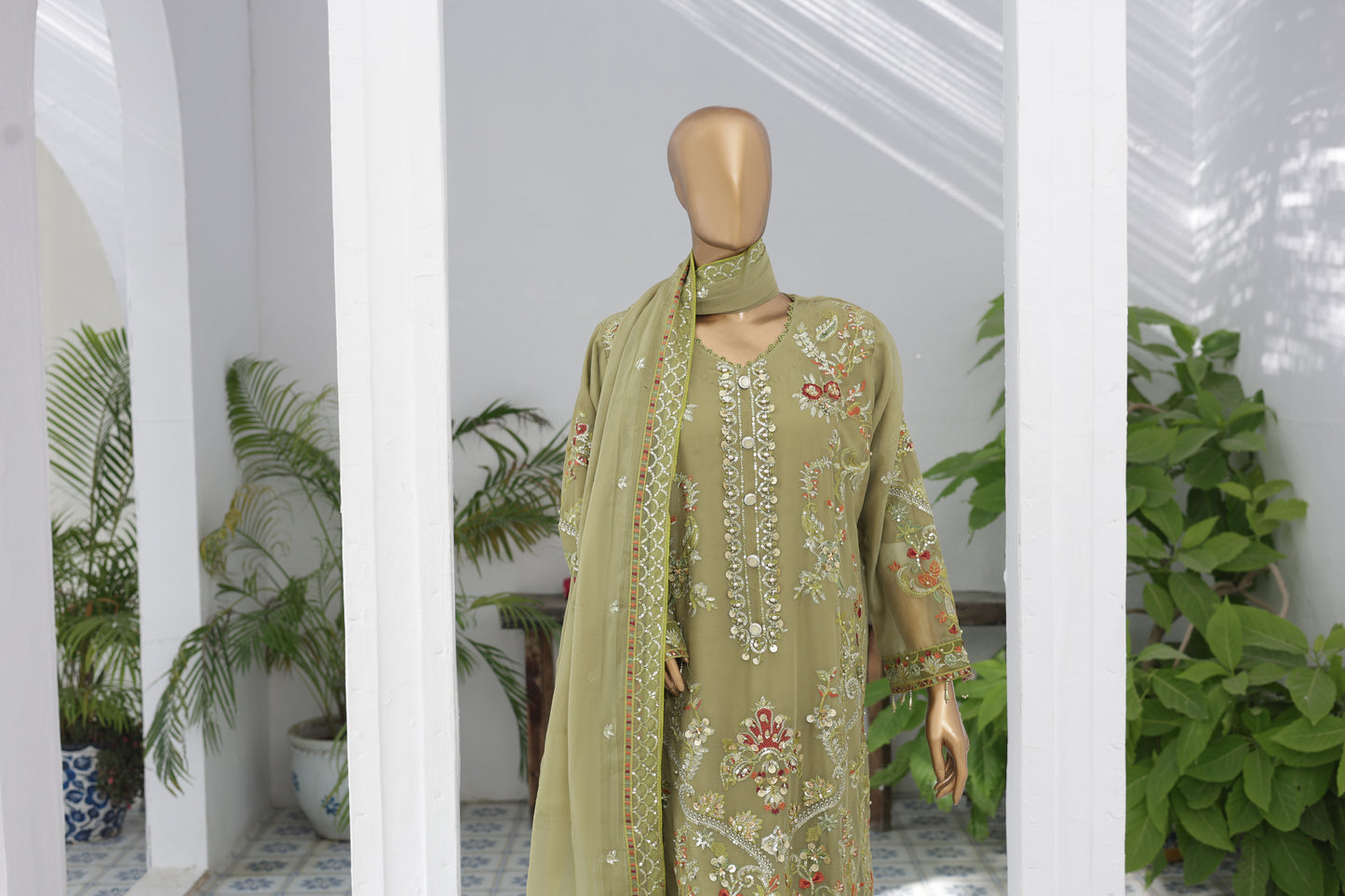 Husn-E-Suroshi Chiffon Collection 2025 | SR-01 (KHOOB)
