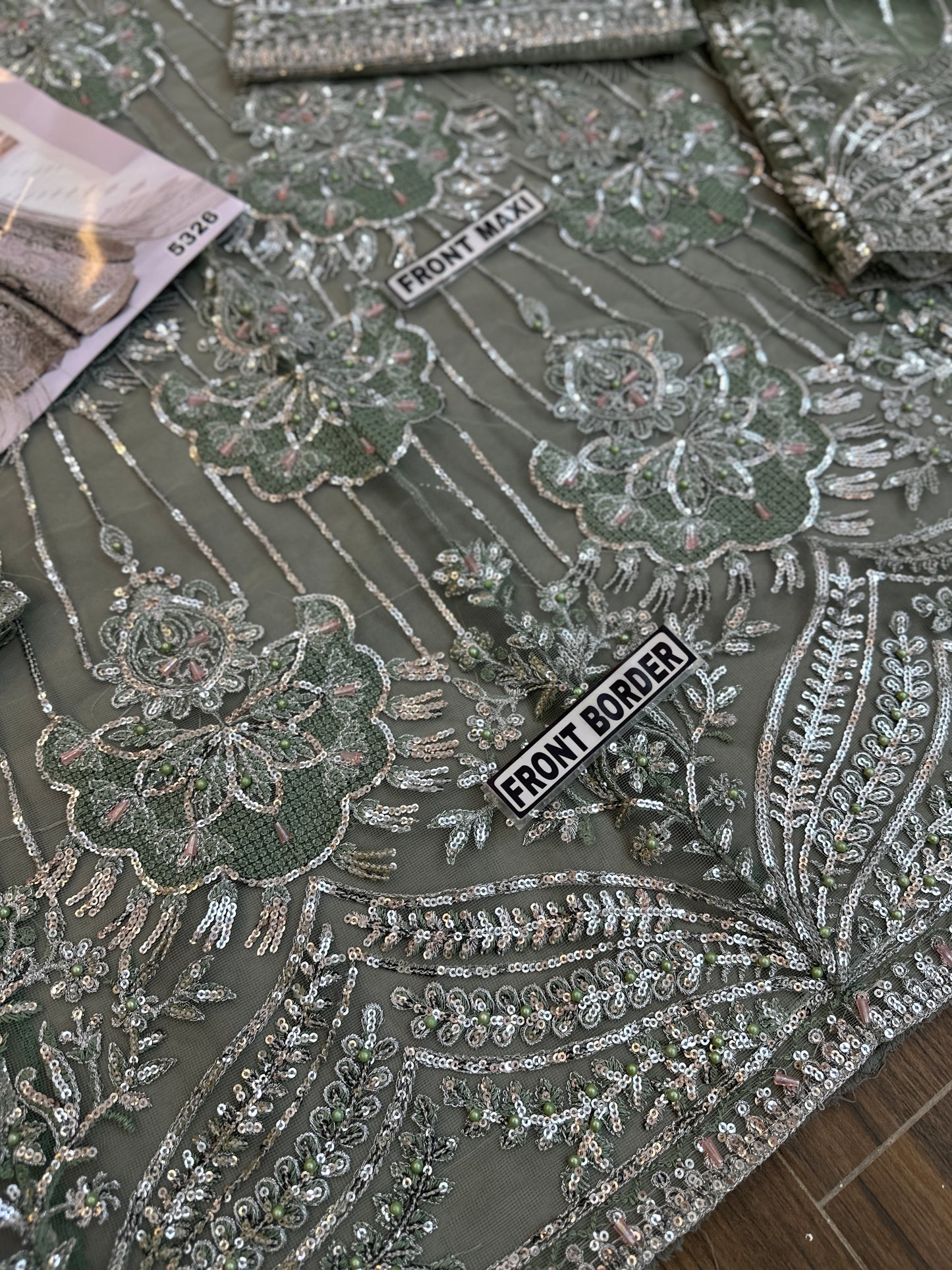 Erum Khan Net Bridal Maxi |5326