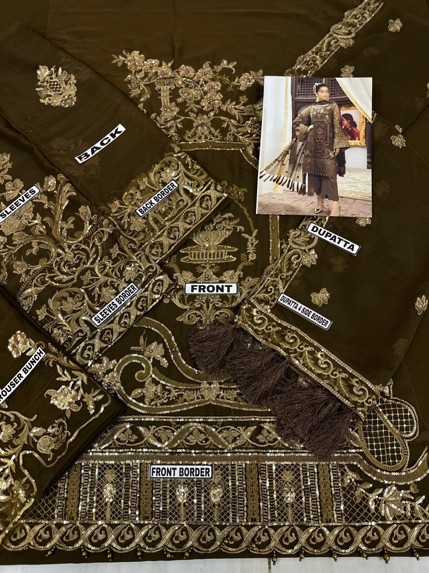 Imrozia Chiffon Party Wear Dress |5334