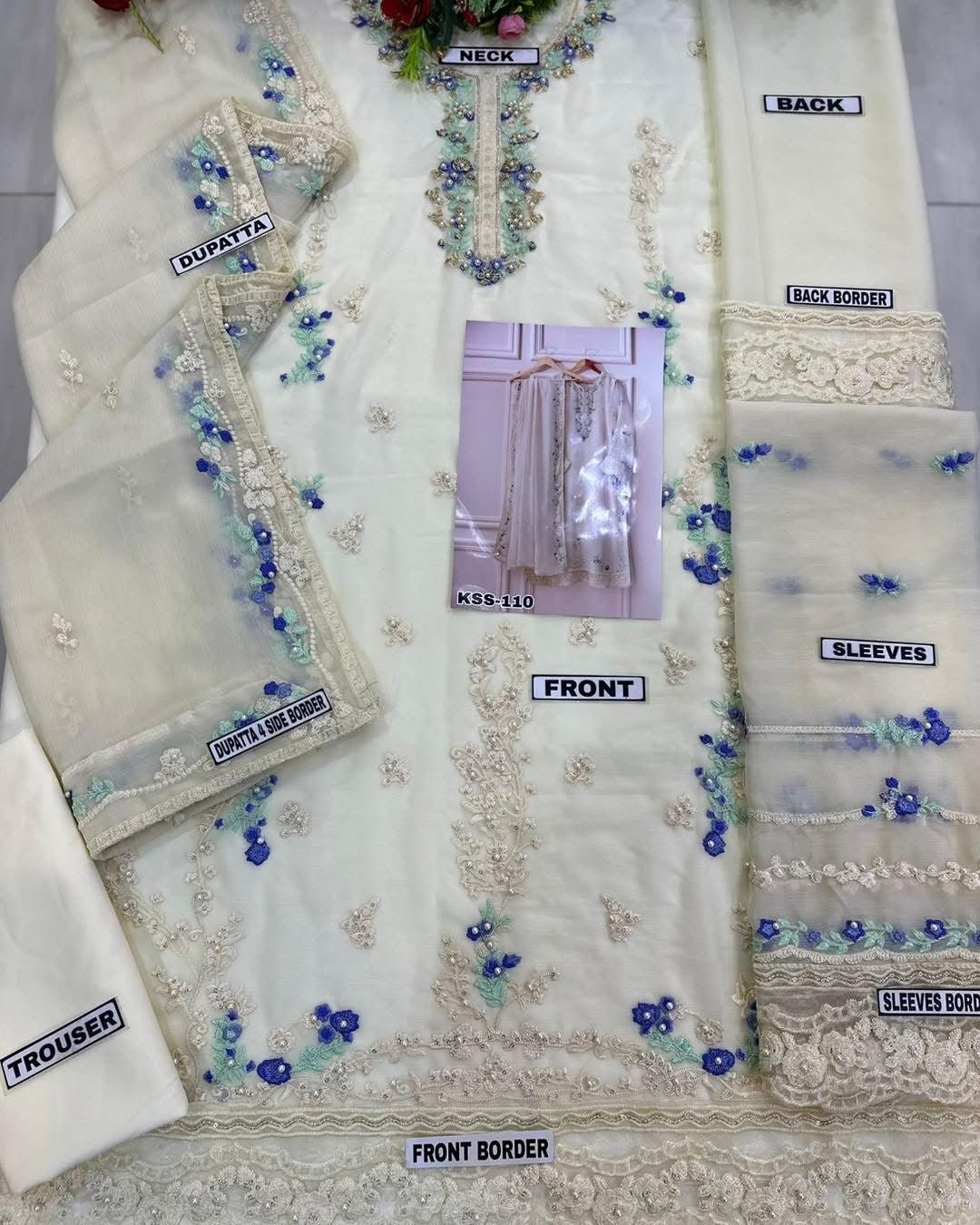 Aga Noor Chiffon Partywear Dress By Khansa Arts | SC-110