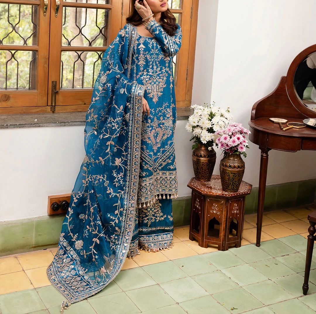 Faiza Saqlain Luxuxy Organza Dress 5318