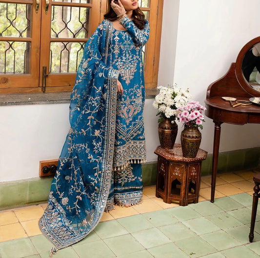 Faiza Saqlain Luxuxy Organza Dress 5318