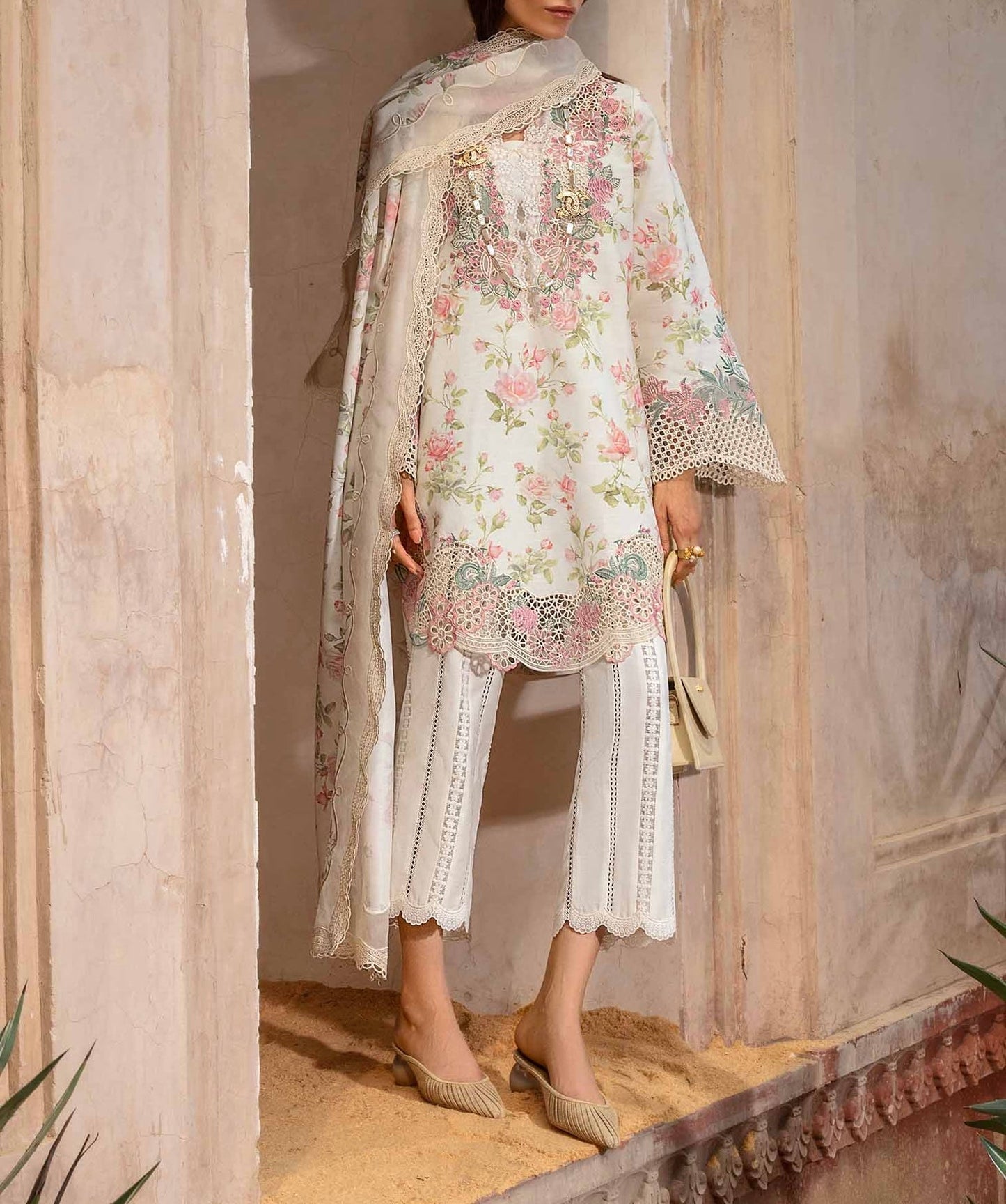 Crimson Luxury Lawn Formal Wear Dress |SC-5263