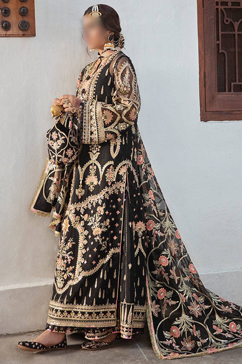 Zarlish By Mohsin Naveed Ranjha Black Organza | SC-194