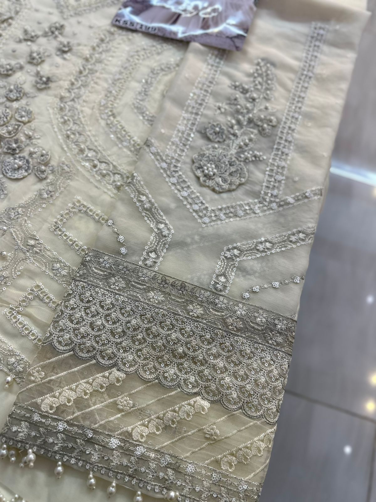 Maria B New Luxury Chiffon Party Wear Dress | SC-199