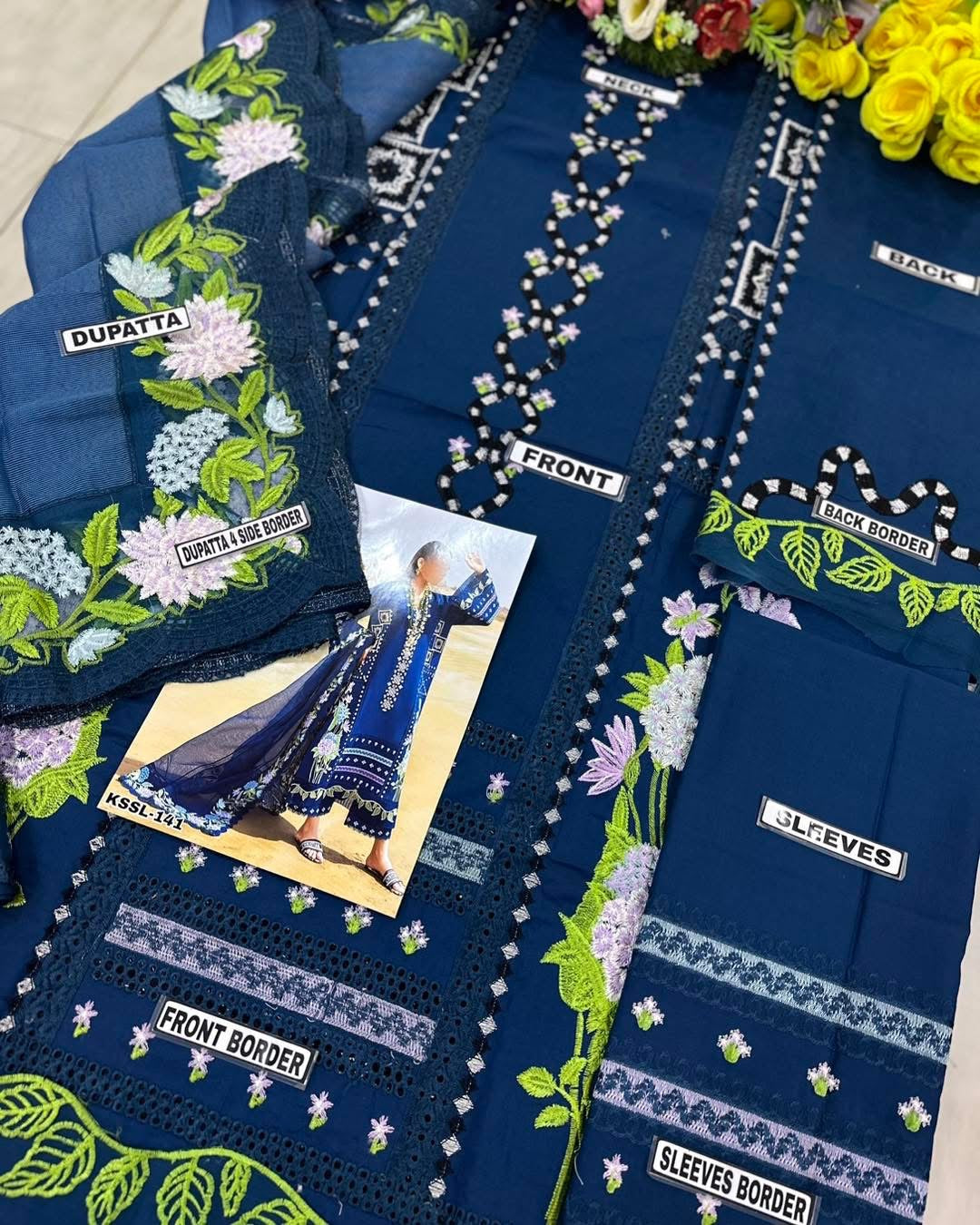 Crimson Embroidered Lawn Suits Unstitched 3 Piece |SC-241