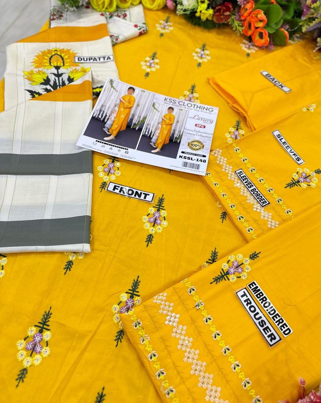 Clothing Lawn Luxury Party Wear Dress | SC-148 ( Unstitched )